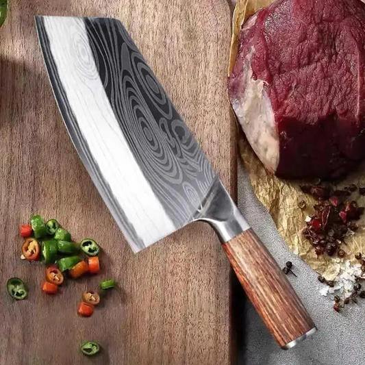 Professional Laser Damascus Japanese Chef & Cleaver Knife – Stainless Steel - Blades Knives™