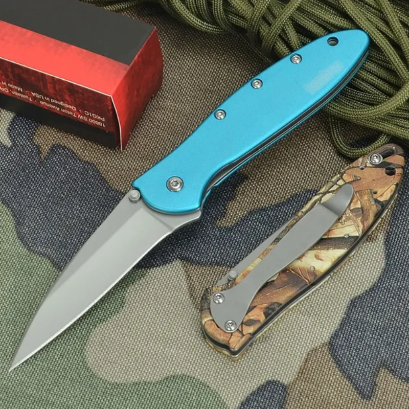 Kershaw 1660 Ken Onion Leek Linerlock Steel Plain Blade Folding Pocket - Ben Knives™