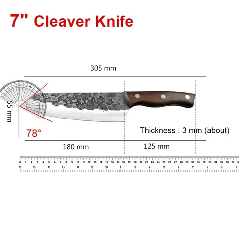 Japanese Chef’s Knife – Stainless Steel Butcher Knife for Meat, Fish & Vegetables- Blades Knives™