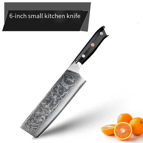 "Professional Damascus Steel Japanese Chef Knife – Ideal for Slicing, Sashimi, and Fruit Prep