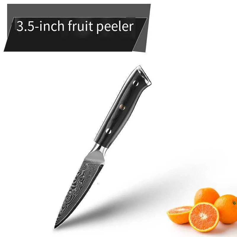 "Professional Damascus Steel Japanese Chef Knife – Ideal for Slicing, Sashimi, and Fruit Prep- Ben Knives™