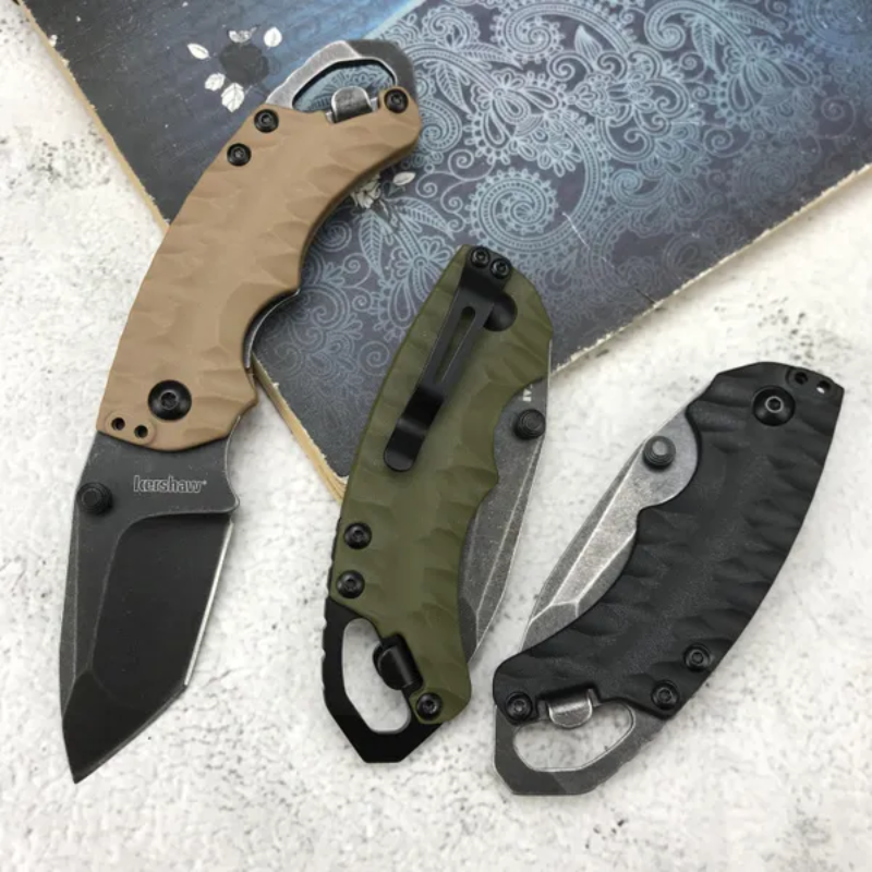 Kershaw 8750  Green GFN Handles Black Handles Tan Handles - Ben Knives™