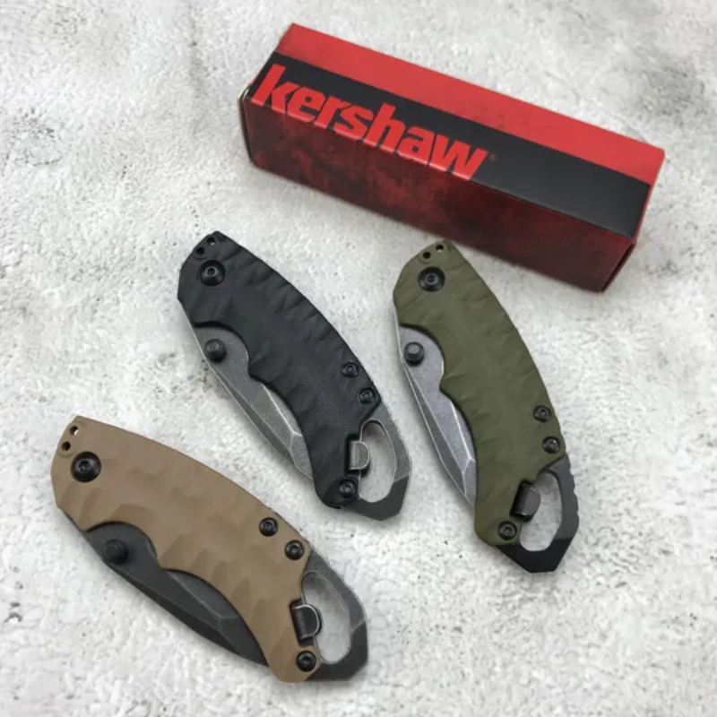 Kershaw 8750  Green GFN Handles Black Handles Tan Handles - Ben Knives™