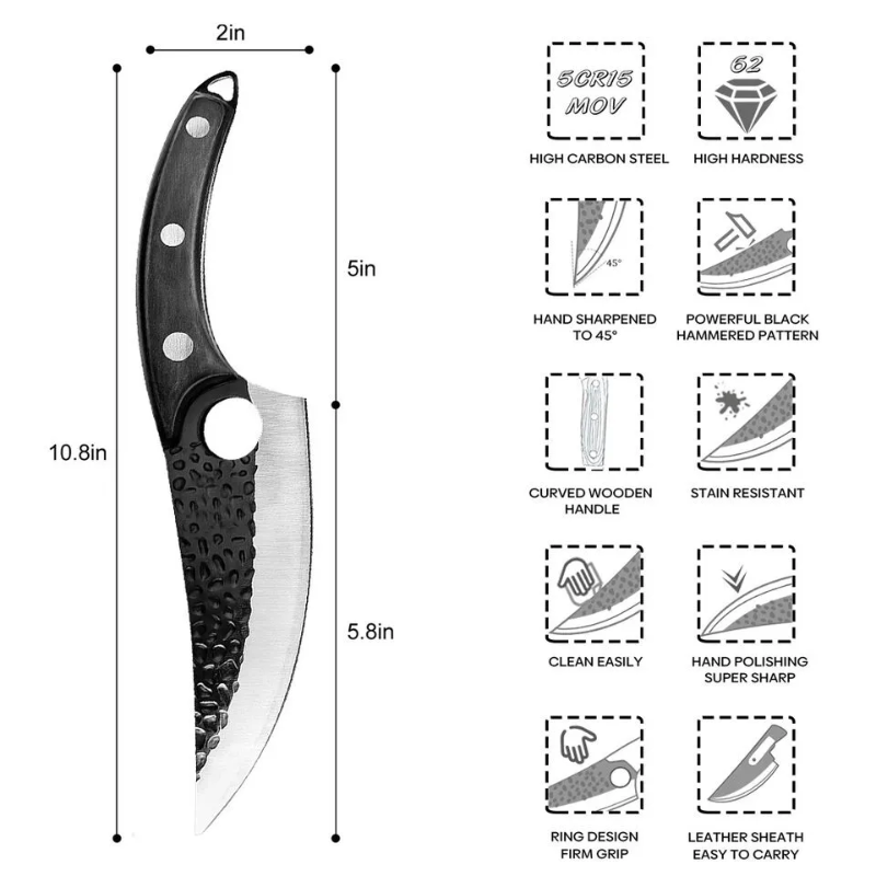 Chef Knife Kitchen Butcher Boning Cleaver Knife Japanese Kitchen - Ben Knives™