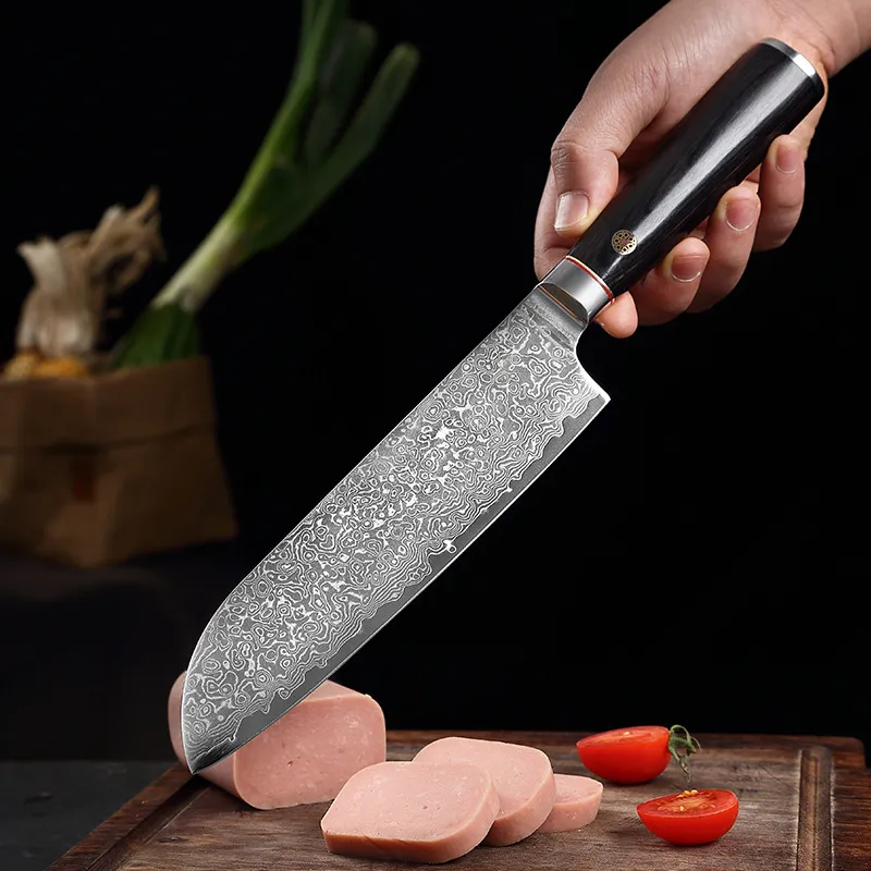 Santoku Damascus Stainless Steel Japanese Kitchen Knives Cooking Tools - Ben Knives™