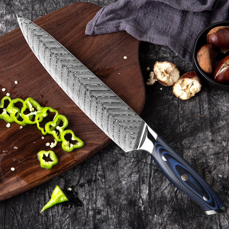 XITUO High-Quality 8quotinch Damascus Chef Knife AUS10 Stainless Steel Kitchen Knife Japanese -Ben Knives™