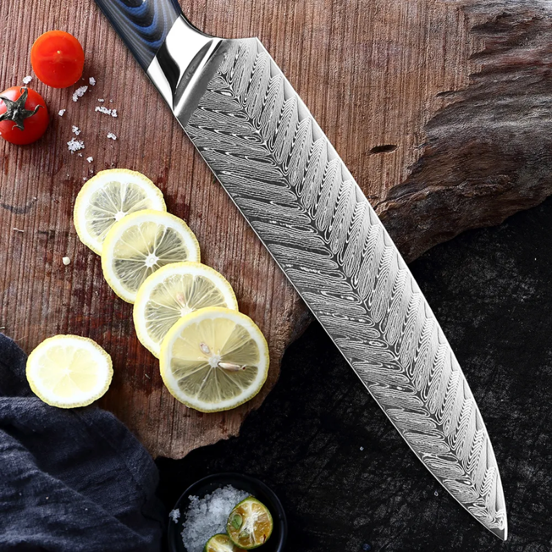 XITUO High-Quality 8quotinch Damascus Chef Knife AUS10 Stainless Steel Kitchen Knife Japanese -Ben Knives™