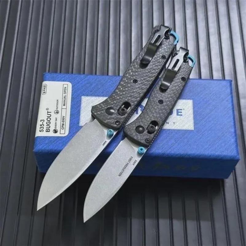 Benchmade Carbon Fiber Handles 535-3 MINI Tool For Outdoor Camping Hunting -Ben Knives™