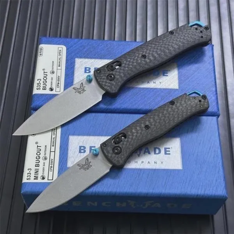 Benchmade Carbon Fiber Handles 535-3 MINI Tool For Outdoor Camping Hunting -Ben Knives™