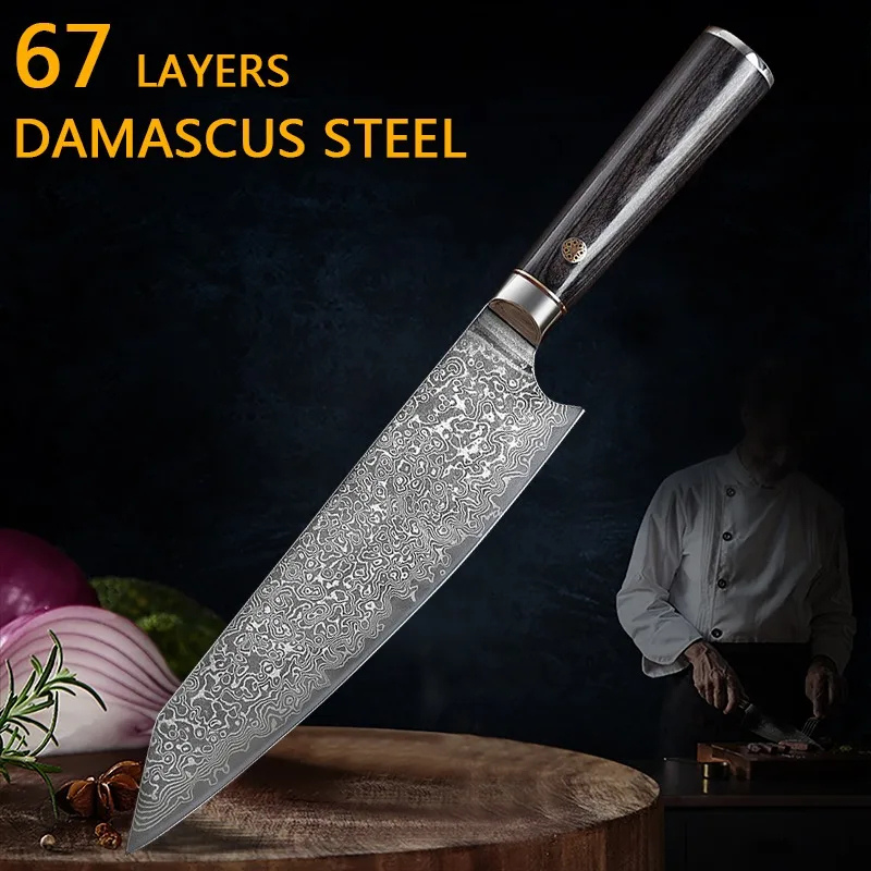 Kitchen Knife 67 Layers Damascus Steel - Ben Knives™