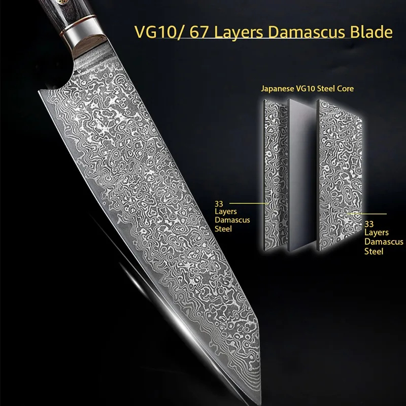 Kitchen Knife 67 Layers Damascus Steel - Ben Knives™